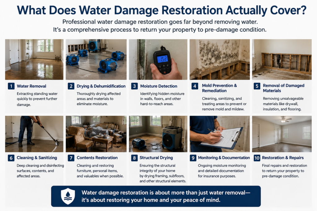 water damage restoration cleanup near me